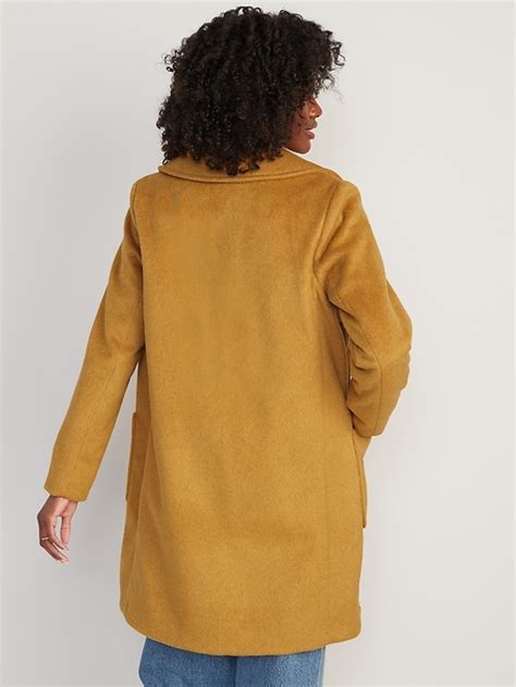 Oversized Soft Brushed Overcoat For Women Old Navy