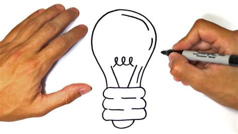 How To Draw A Light Bulb Step By Step Drawings Tutorials