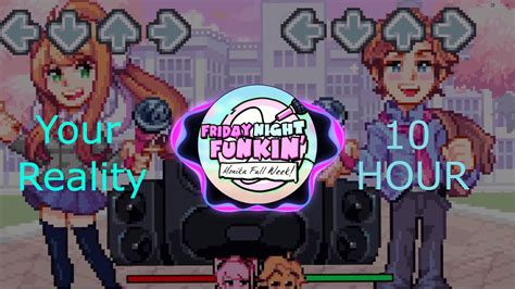 Friday Night Funkin Vs Monika Your Reality 10 Hour Loop Youtube