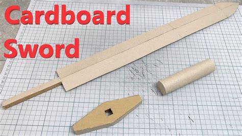 How To Make A Diy Cardboard Sword Youtube