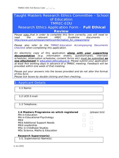 Sample B Completed Ethics Application Doc Template Pdffiller