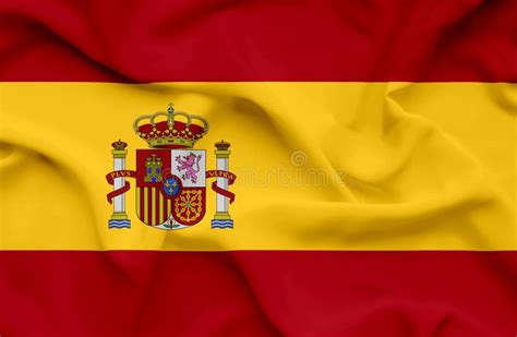 Spain Waving Flag Stock Image Image Of Moving Rust