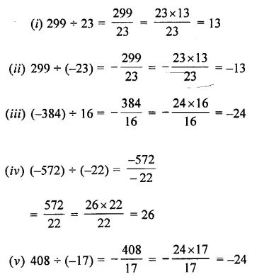 Selina Concise Mathematics Class 7 ICSE Solutions Chapter 1 Integers ... 