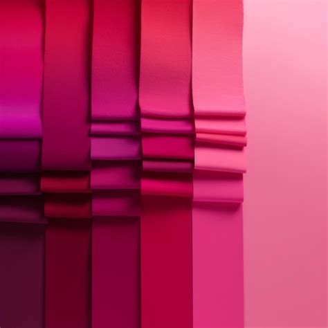 A Variety Of Different Colors Of Pink Are Arranged In A Row Premium