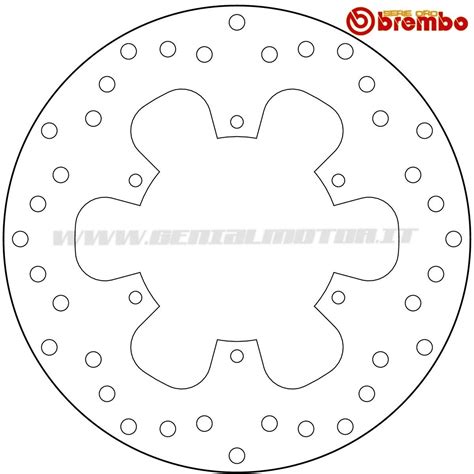 Brake Disc Fixed Brembo Serie Oro Front For Piaggio Mp3 250 2006 2008