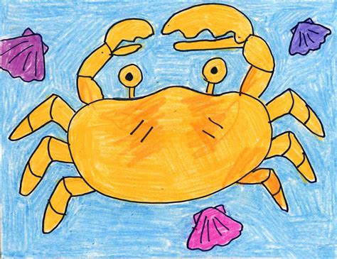 How To Draw A Crab · Art Projects For Kids