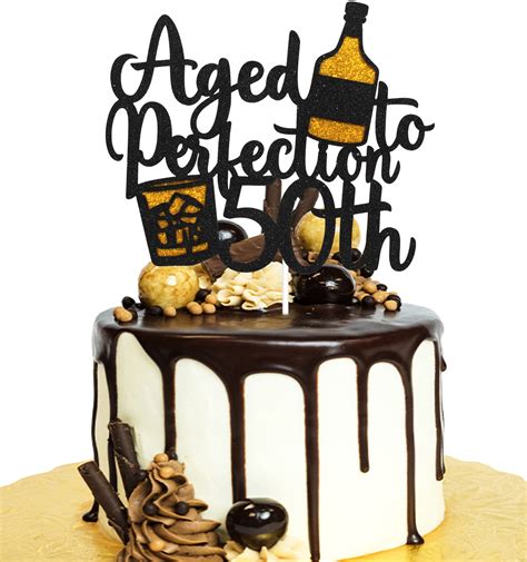 Buy Aged To Perfection Th Birthday Cake Topper Wine Th Birthday