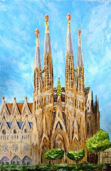 Sagrada Familia Painting By Dmytro Yeromenko Saatchi Art