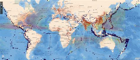 Click to explore the interactive #Hazards map! #global #natural hazards: earthquakes, hurricanes ...