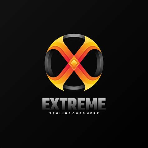 Premium Vector | Logo illustration extreme gradient colorful style.