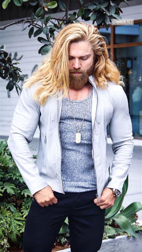 Long Hair And Beard With A Casual Look Long Hair Styles Men Hair And