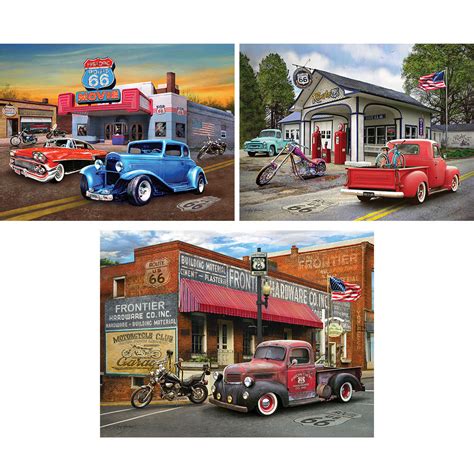 Set Of 3 Greg Giordano 550 Piece Jigsaw Puzzles Spilsbury