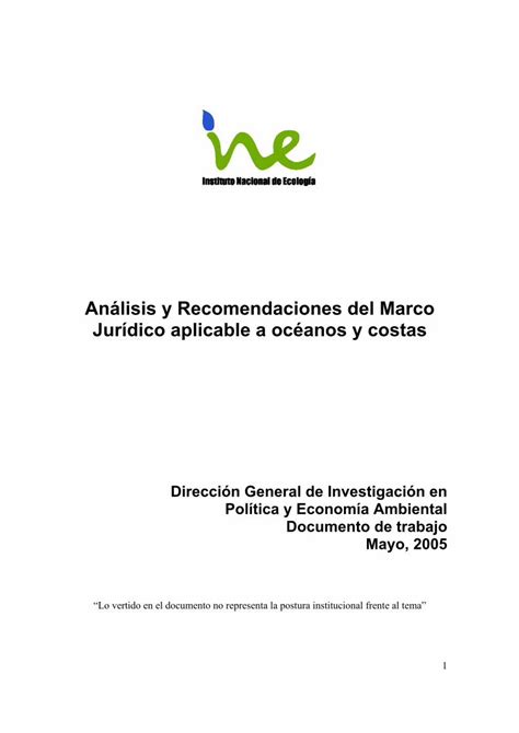 Pdf An Lisis Y Recomendaciones Del Marco Jur Dico Restauraci N Y