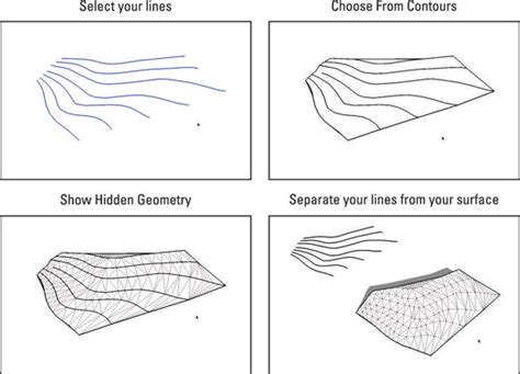 How To Model Terrain From Contour Lines In SketchUp Dummies