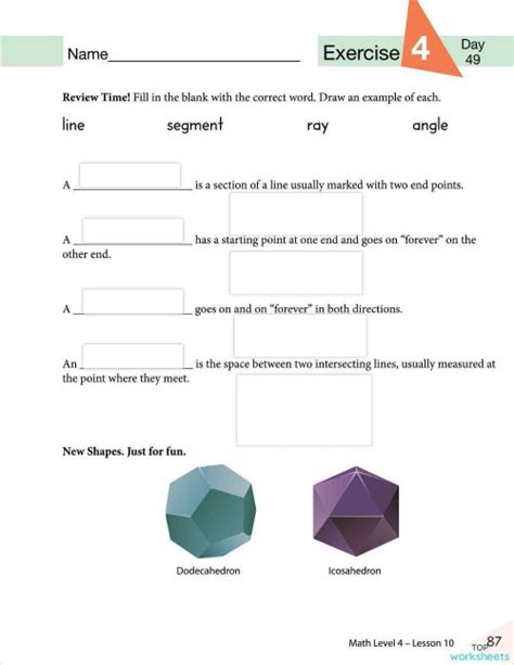 Lesson 10 Exercise 4 Pg 87 Interactive Worksheet Topworksheets