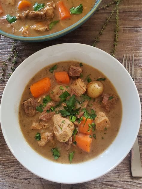 Boeuf et porc braisé à la moutarde Les Saveurs de Marie