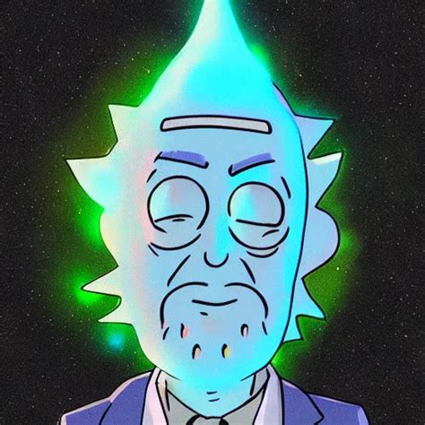 A Wizard In The Style Of Rick And Morty Digital Art Stable