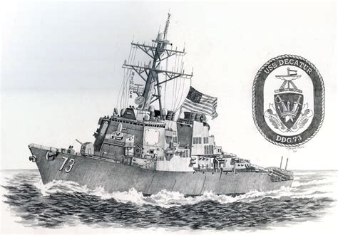 Navy Ship Drawing