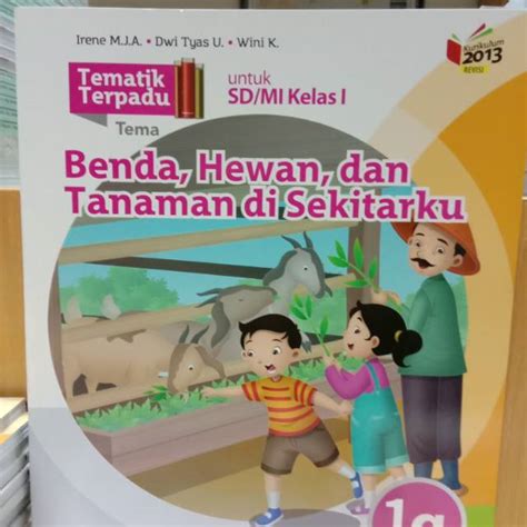 Jual Buku Tematik Terpadu SD Kelas 1G Benda Hewan Dan Tanaman Di