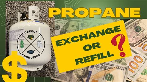 Propane Exchange Vs Refill Useful Knowledge YouTube