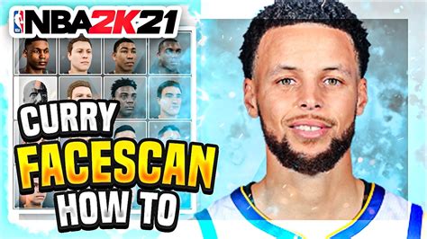 Nba 2k21 How To Look Like Steph Curry Steph Curry Face Scan Face Creation Nba 2k21 Youtube