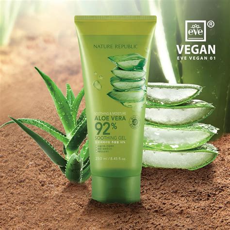 Soothing Moisture Aloe Vera 92 Soothing Gel Tube Nature Republic