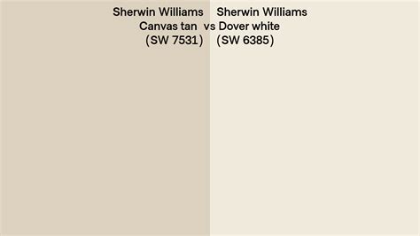 Sherwin Williams Canvas Tan Vs Dover White Side By Side Comparison