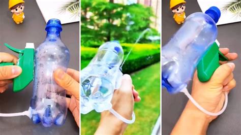 Cómo hacer una pistola de agua con una botella de plástico y un