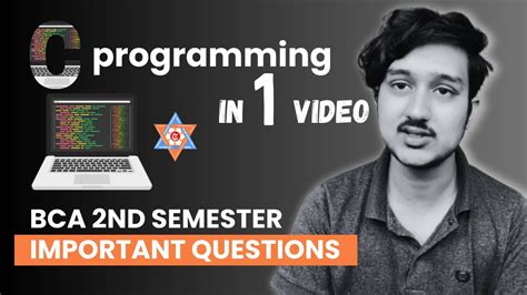 C Programming Important Questions BCA 2nd Sem YouTube