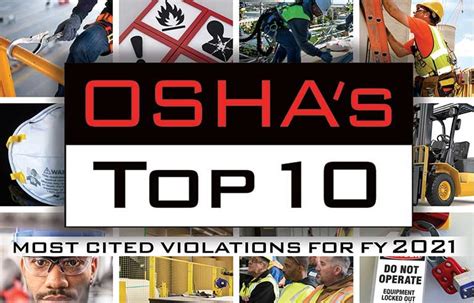 Oshas Top 10 Most Cited Violations For Fy 2021 Safetyhealth