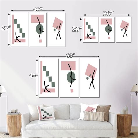 Designart Scandinavian Abstract Minimalistic Geometrics Xiii Mid