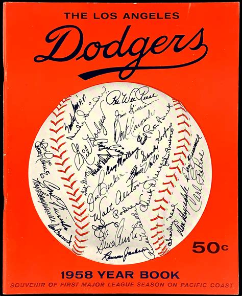 Lot Detail 1953 1962 Brooklyn And Los Angeles Dodgers Yearbooks