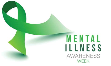 Mental Illness Awareness Week Background Banner Card Poster Template Vector Illustration