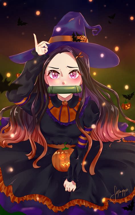 Nezuko - Halloween by Sorannochi on DeviantArt