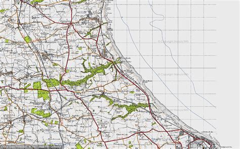 Historic Ordnance Survey Map of Blackhall Colliery, 1947