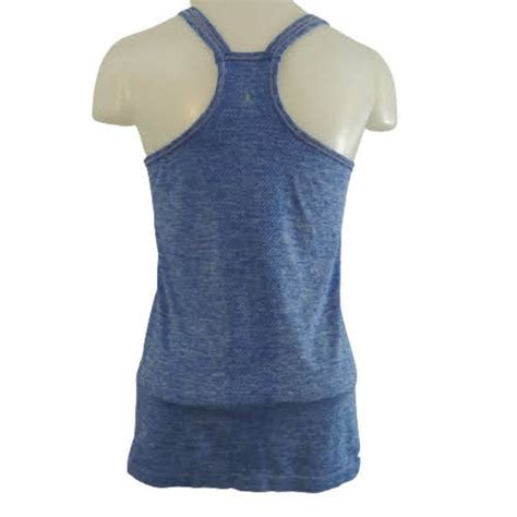 Danskin Now Tops Danskin Now Loose Fit Blue White Tank Top Poshmark