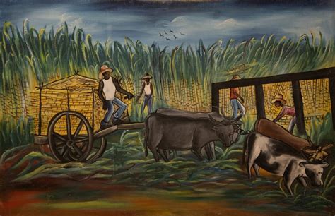 Farming with Oxen • Stokes Haitian Art