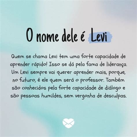 Significado Do Nome Levi Origem Frases E Muito Mais