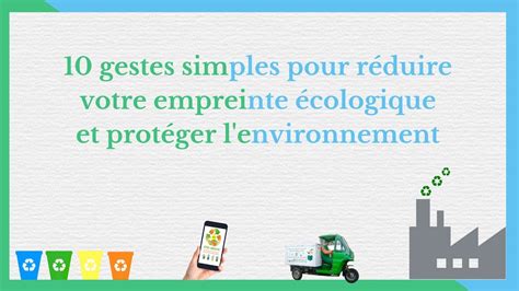 10 Gestes Simples Pour Preserver L Environnement YouTube