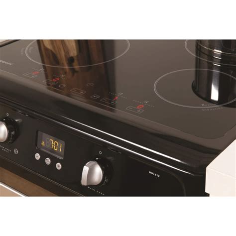 Hotpoint Hui612k Ultima 60cm Electric Cooker With Induction Hob Black Appliances Direct