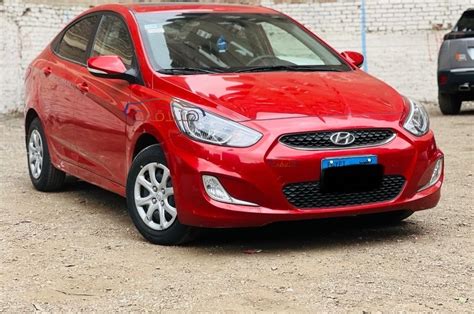 Accent Rb Hyundai Cairo Red Car For Sale Hatla Ee