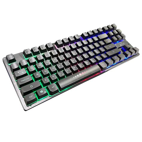 Teclado Semi Mecanico Gamer Abnt 2 Computador Led Luminoso M880