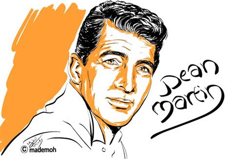 Ilovedinomartin Dean Martin Portrait Illustration Two Color Versions