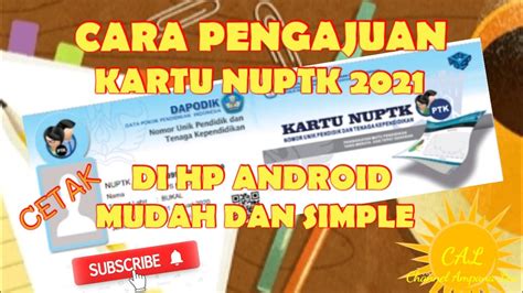 Cetak Kartu NUPTK 2021 Di HP Android Mudah Dan Simple YouTube