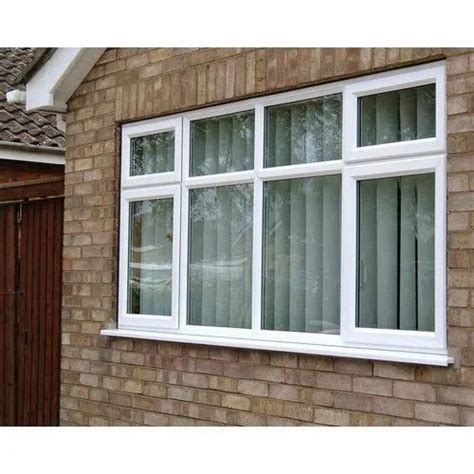 INNOVATIVE White 3 Track Upvc Sliding Window Glass Thickness 5 12 Mm