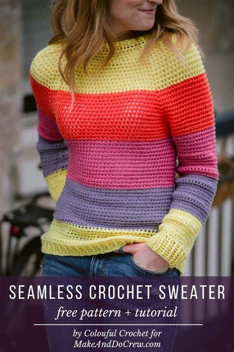 Top Down Crochet Sweater Pattern