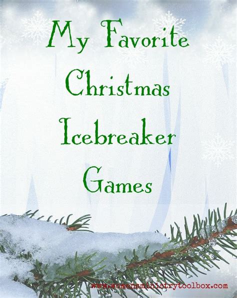 My Favorite Christmas Icebreaker Games