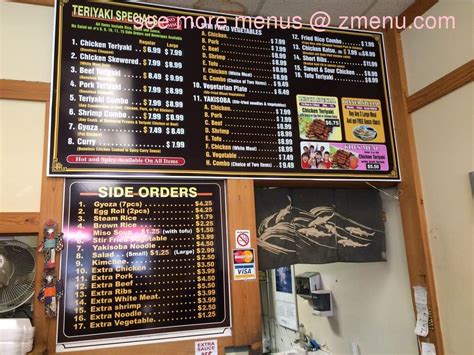 Menu At Teriyaki Time Restaurant Tukwila