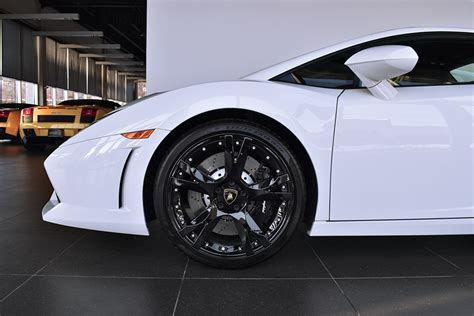 White Lamborghini Gallardo Black Rims