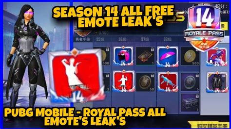 Pubg Mobile Season 14 All Emotes Leaks Royal Pass 14 Emote